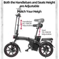 Miniatyrbild 4 av 4: DYU A5 hopfällbar elcykel 14 tum 36V 350W 25KM - H