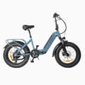 Miniatyrbild 1 av 4: Vuxen foldbar elcykel DYU FF500 Räckvidd 115km 20 Tum fatbike stad Motor 500W 32km/h framdämpare 48V14Ah blå