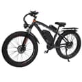 Miniatyrbild 1 av 11: GUNAI GN88 elcykel 2*1000W motor, 22AH batteri, 100km räckvidd, 55km/h hastighet, 26*4.0 tums fatdäck, SHIMANO 21-växlad, hydraulisk oljebroms