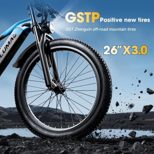 PULUMA PE86 sähköpyörä - 500W, 48V20Ah Samsung-akku, 70 km:n toimintasäde, Shimano 7-vaihteinen vaihteisto, DNM-jousitus