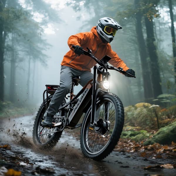 PULUMA PE86pro Dual Drive Elcykel - 2×500W motorer, 48V20Ah Samsung batteri, 50 km / t, Shimano 7-trins gearkasse, DNM affjedringssystem