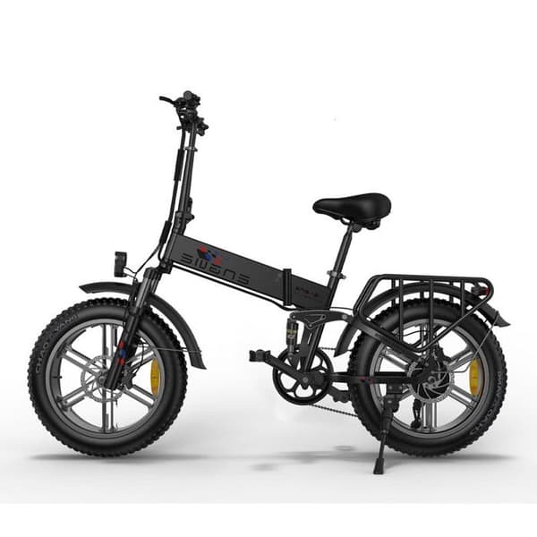 Vikbar elcykel ENGWE ENGINE X Räckvidd 120 km 42 km/h Fullfjädrad Batteri 48V13Ah Däck 20 tum MTB Fat bike Svart