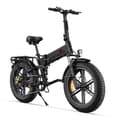 Miniatyrbild 1 av 6: Vikbar elcykel ENGWE ENGINE X Räckvidd 120 km 42 km/h Fullfjädrad Batteri 48V13Ah Däck 20 tum MTB Fat bike Svart