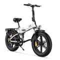 Miniatyrbild 1 av 5: Fällbar elcykel ENGWE ENGINE X Räckvidd 120 km 42 km/h Fullfjädring Batteri 48V13Ah Däck 20 tum VTT Fat bike vit