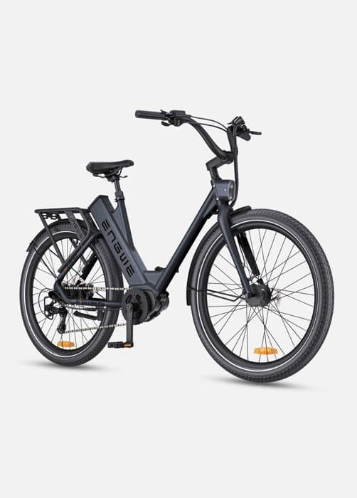 Elcykel-ENGWE P275 ST-36V19.2AH Batteri, 250W Motor, 27.5*2.4 Tum Stora Däck, Räckvidd 260km, Svart