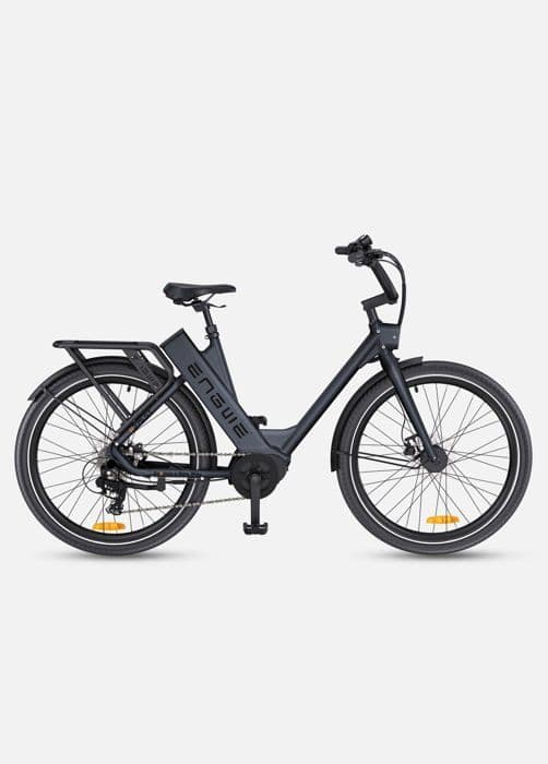 Elcykel-ENGWE P275 ST-36V19.2AH Batteri, 250W Motor, 27.5*2.4 Tum Stora Däck, Räckvidd 260km, Svart