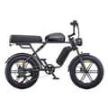 Miniatyrbild 3 av 6: ENGWE M1 - Elcykel 20" - Räckvidd 170km - Batteri 48V28.6Ah - Helt upphängd - Shimano 7 växlar - MTB fatbike, Svart