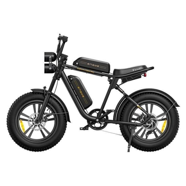 ENGWE M20 - Elcykel 20" - Räckvidd 120km - Batteri 48V26Ah - Helt upphängd - Shimano 7 växlar - Fat bike, Svart