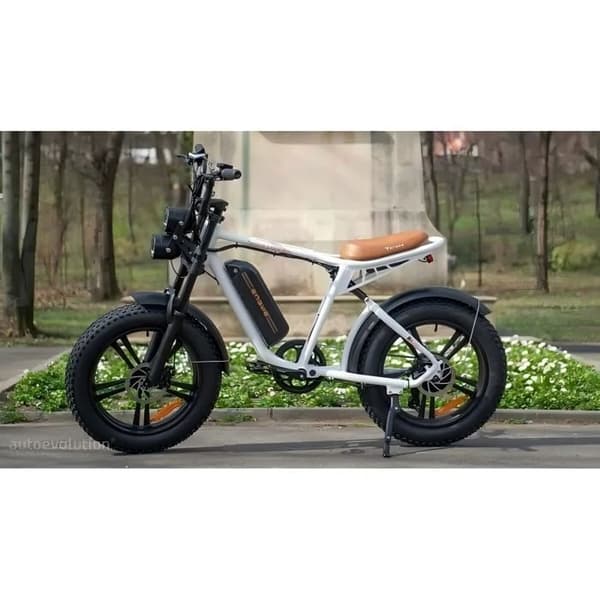 ENGWE M20 - Elcykel, 1000W 48V13AH/ 7 Växlar - Topp 28mph, 20" × 4.0 Breda däck, Räckvidd 75km - Vit