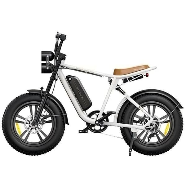 ENGWE M20 - Elcykel, 1000W 48V13AH/ 7 Växlar - Topp 28mph, 20" × 4.0 Breda däck, Räckvidd 75km - Vit