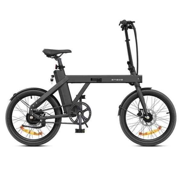 fällbar elcykel ENGWE P20 Räckvidd 100km Motor 250W Batteri 36V9.6Ah Skivbromsar Däck 20 tum stadscykel Svart