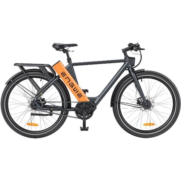 Vuxen herr elcykel ENGWE P275 Pro 27.5 tum Räckvidd 260 km mittmotor 250W stadselektrisk cykel 36V19.2AH Orange