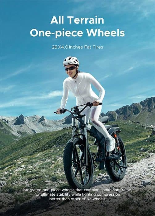 Elcykel - ENGWE - X24 - 48V 19,2Ah - Räckvidd 100 km - 8 växlar