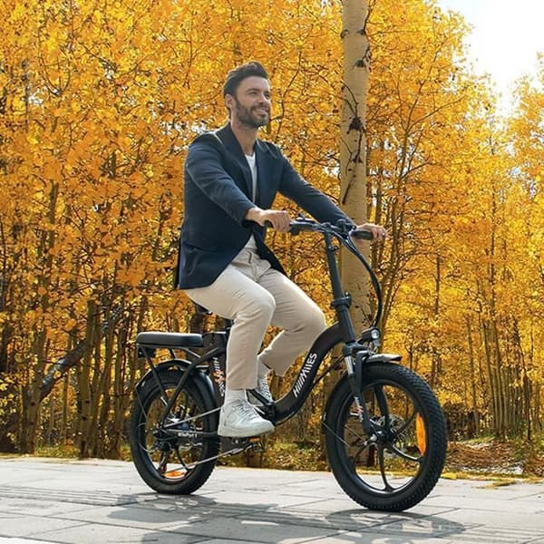 Fällbar elcykel Hillmiles MilePort 1 - Räckvidd 60km - Motor 250W - Batteri 36V13Ah - Däck 20 tum - VTC Cykel - Grön