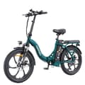 Miniatyrbild 1 av 6: Fällbar elcykel Hillmiles MilePort 1 - Räckvidd 60km - Motor 250W - Batteri 36V13Ah - Däck 20 tum - VTC Cykel - Grön