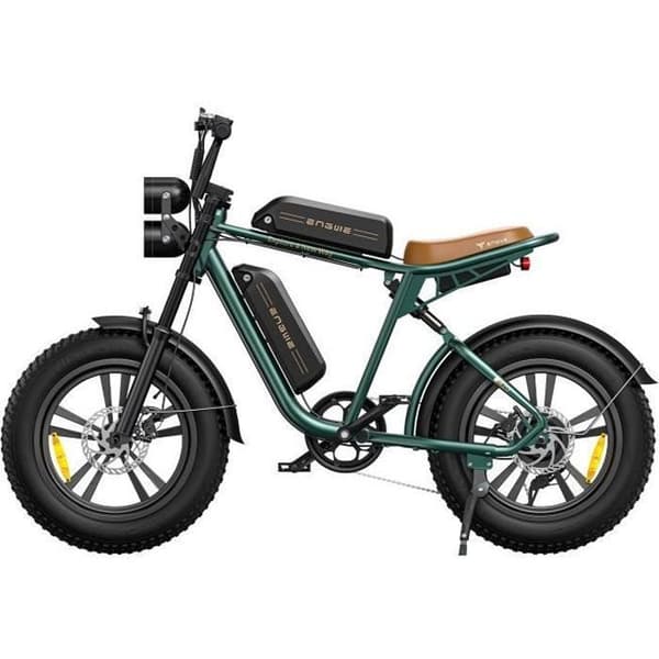 ENGWE M20 - Elcykel 20" - Räckvidd 120km - Batteri 48V26Ah - Helt upphängd - Shimano 7 växlar - MTB fat bike, Grön