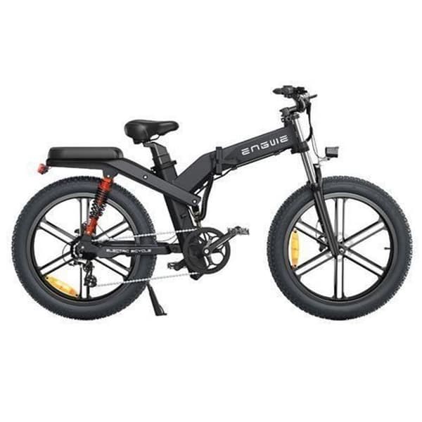 ENGWE X26 - Elcykel, 1000W 48V29.2AH/ 8 Växlar - Topp 31mph, 26" × 4.0 Breddäck, Räckvidd 100km - Svart