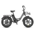 Miniatyrbild 2 av 6: ENGWE L20 BOOST - Elektrisk cykel 20" - Räckvidd 140 km - Avtagbart batteri 48V13Ah - Motor 250W - 7 växlar - VTC Fat bike, Svart