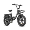 Miniatyrbild 1 av 6: ENGWE L20 BOOST - Elektrisk cykel 20" - Räckvidd 140 km - Avtagbart batteri 48V13Ah - Motor 250W - 7 växlar - VTC Fat bike, Svart