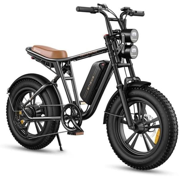 ELEKTRISK CYKEL ENGWE M20 Räckvidd 50-75 km Batteri 48V 13Ah Motor 250W helfjädring Däck 20 tum VTT Fat bike Svart