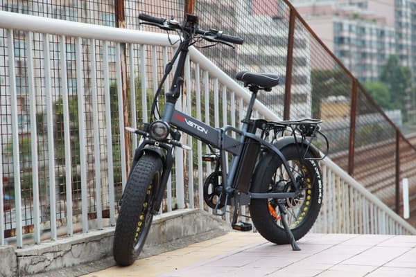 DRVETION AT20 elcykel 10AH batteri, 750W motor, 70 km räckvidd, 25 km/h hastighet, 20*4,0 tums fatdäck, SHIMANO 7 växlad - svart och grå