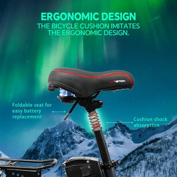 DRVETION AT20 elcykel 750W motor, 15AH batteri, 80 km räckvidd, 25 km/h hastighet, 20*4,0 tums fatdäck, SHIMANO 7 växlad - mattblå