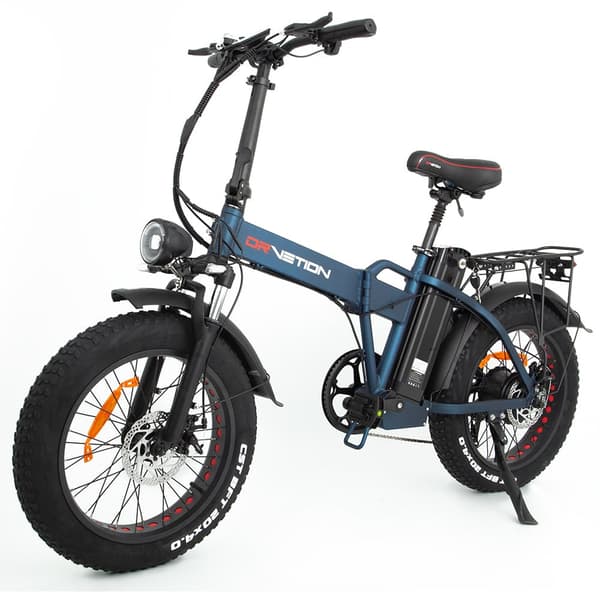 DRVETION AT20 elcykel 750W motor, 15AH batteri, 80 km räckvidd, 25 km/h hastighet, 20*4,0 tums fatdäck, SHIMANO 7 växlad - mattblå