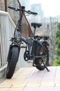 Miniatyrbild 3 av 11: DRVETION AT20 elcykel 15AH batteri, 80 km räckvidd, 750W motor, 25 km/h hastighet, 20*4,0 tums fatdäck, SHIMANO 7 växlad - svart och grå