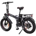Miniatyrbild 4 av 11: DRVETION AT20 elcykel 15AH batteri, 80 km räckvidd, 750W motor, 25 km/h hastighet, 20*4,0 tums fatdäck, SHIMANO 7 växlad - svart och grå