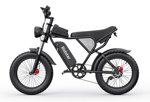 Ridstar Q20 elcykel 1000W, 48V 20Ah batteri, 20 "* 4.0 fettdäck, max räckvidd 90 km, hydrauliska skivbromsar fram och bak, Shimano 7-växlad