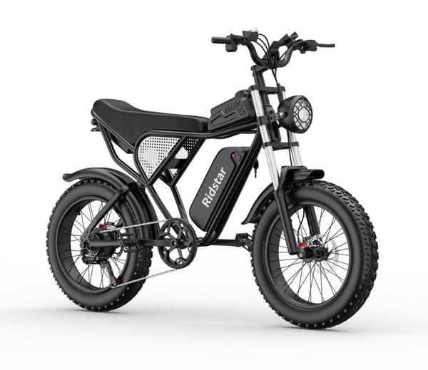 Ridstar Q20 elcykel 1000W, 48V 20Ah batteri, 20 "* 4.0 fettdäck, max räckvidd 90 km, hydrauliska skivbromsar fram och bak, Shimano 7-växlad