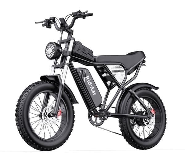 Ridstar Q20 elcykel 1000W, 48V 20Ah batteri, 20 "* 4.0 fettdäck, max räckvidd 90 km, hydrauliska skivbromsar fram och bak, Shimano 7-växlad