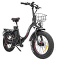 Miniatyrbild 1 av 11: DRVETION CT20 elcykel 10AH batteri, 750W motor, 70 km räckvidd, 25 km/h hastighet, 20*4,0 tums fatdäck, SHIMANO 7 växlad - svart