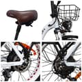 Miniatyrbild 5 av 11: DRVETION CT20 elcykel 15AH batteri, 80 km räckvidd, 750W motor, 25 km/h hastighet, 20*4,0 tums fatdäck, SHIMANO 7 växlad - vit