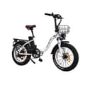 Miniatyrbild 4 av 11: DRVETION CT20 elcykel 20AH batteri, 100 km räckvidd, 750W motor, 25 km/h hastighet, 20*4,0 tums fatdäck, SHIMANO 7 växlad - vit
