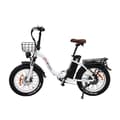 Miniatyrbild 1 av 11: DRVETION CT20 elcykel 20AH batteri, 100 km räckvidd, 750W motor, 25 km/h hastighet, 20*4,0 tums fatdäck, SHIMANO 7 växlad - vit
