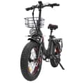 Miniatyrbild 1 av 11: DRVETION CT20 elcykel 20AH batteri, 100 km räckvidd, 750W motor, 25 km/h hastighet, 20*4,0 tums fatdäck, SHIMANO 7 växlad - svart