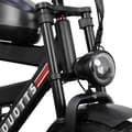 Miniatyrbild 9 av 11: Elmountainbike DUOTTS F20, 750W motor, 52V 27AH batteri, GPS-spårning Bluetooth-app, svart