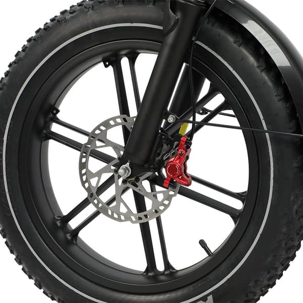 Elmountainbike DUOTTS F20, 750W motor, 52V 27AH batteri, GPS-spårning Bluetooth-app, svart