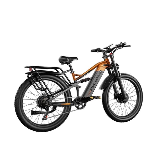 PULUMA PE86 Pro elcykel 2*1000W motor, 20AH batteri, 150km räckvidd, 40km/h hastighet, 26*3.0tums fatdäck, SHIMANO 7-växlad, hydraulisk skivbroms