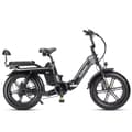 Miniatyrbild 1 av 11: TESWAY X5 hopfällbar elcykel 750W motor, 130 km räckvidd, 25AH batteri, 20*4,0 tums fatdäck, SHIMANO 7-växlad - Svart