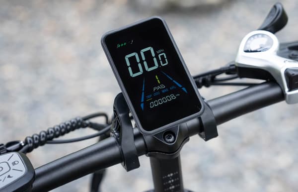TESWAY X7 Hopfällbar Elcykel 25AH Batteri, 130km Räckvidd, 750W Motor, 20*4.0 Tums Fat Tire, SHIMANO 7-Växel - Svart