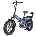Miniatyrbild 1 av 11: TESWAY X7 Hopfällbar Elcykel 25AH Batteri, 750W Motor, 130km Räckvidd, 20*4.0 Tums Fat Tire, SHIMANO 7-Växel - Blå