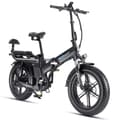 Miniatyrbild 1 av 11: TESWAY X7 Hopfällbar Elcykel 30AH Batteri, 750W Motor, 130km Räckvidd, 20*4.0 Tums Fat Tire, SHIMANO 7-Växel - Svart