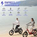 Miniatyrbild 7 av 11: Fafrees F20 Hopfällbar Elcykel 250W Motor, 16AH Batteri, 130km Räckvidd, 20*3.0 Tums Fat Tire, SHIMANO 7-Växel - Röd