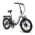 Miniatyrbild 1 av 11: Fafrees F20 Hopfällbar Elcykel 16AH Batteri, 250W Motor, 130km Räckvidd, 20*3.0 Tums Fat Tire, SHIMANO 7-Växel - Grå