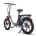 Miniatyrbild 10 av 11: Fafrees F20 Hopfällbar Elcykel 16AH Batteri, 130km Räckvidd, 250W Motor, 20*3.0 Tums Fat Tire, SHIMANO 7-Växel - Grå