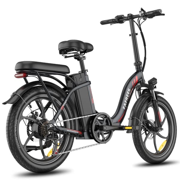 Fafrees F20+ Hopfällbar Elcykel 20AH Batteri, 250W Motor, 90km Räckvidd, 20*3.0 Tums Fat Tire, SHIMANO 7-Växel - Svart