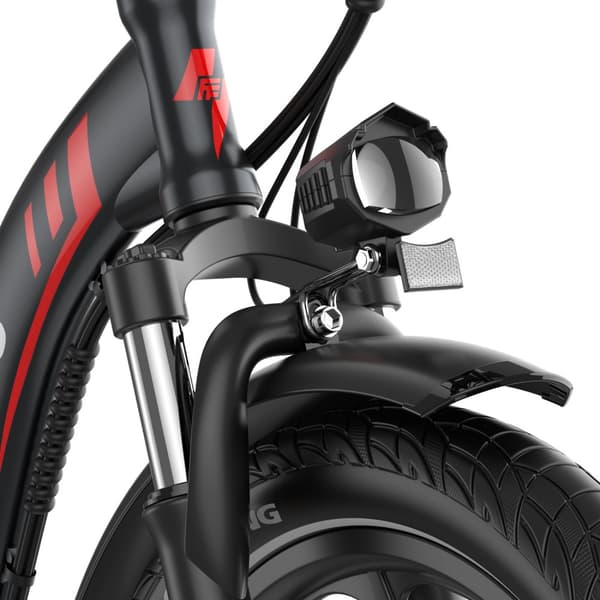 Fafrees F20+ Hopfällbar Elcykel 20AH Batteri, 250W Motor, 90km Räckvidd, 20*3.0 Tums Fat Tire, SHIMANO 7-Växel - Svart