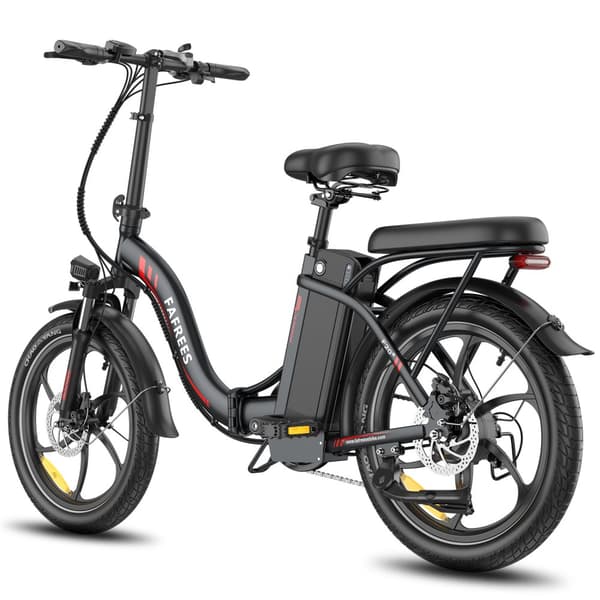 Fafrees F20+ Hopfällbar Elcykel 20AH Batteri, 90km Räckvidd, 250W Motor, 20*3.0 Tums Fat Tire, SHIMANO 7-Växel - Svart